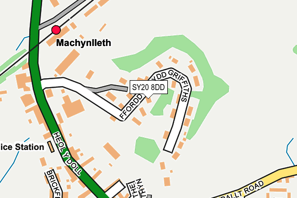 SY20 8DD map - OS OpenMap – Local (Ordnance Survey)