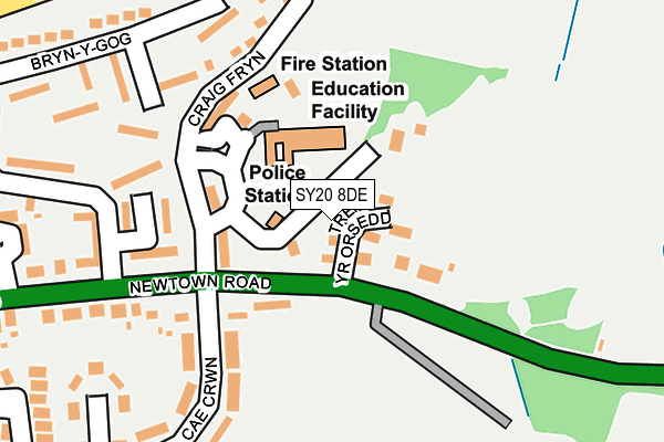 SY20 8DE map - OS OpenMap – Local (Ordnance Survey)