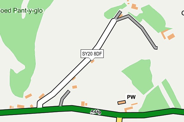 SY20 8DF map - OS OpenMap – Local (Ordnance Survey)