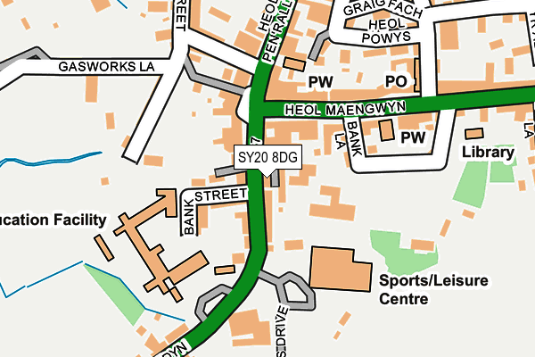 SY20 8DG map - OS OpenMap – Local (Ordnance Survey)