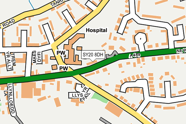 SY20 8DH map - OS OpenMap – Local (Ordnance Survey)