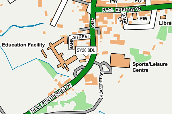 SY20 8DL map - OS OpenMap – Local (Ordnance Survey)