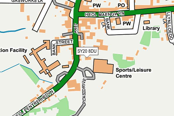 SY20 8DU map - OS OpenMap – Local (Ordnance Survey)