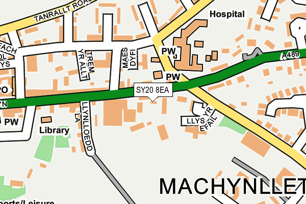 SY20 8EA map - OS OpenMap – Local (Ordnance Survey)