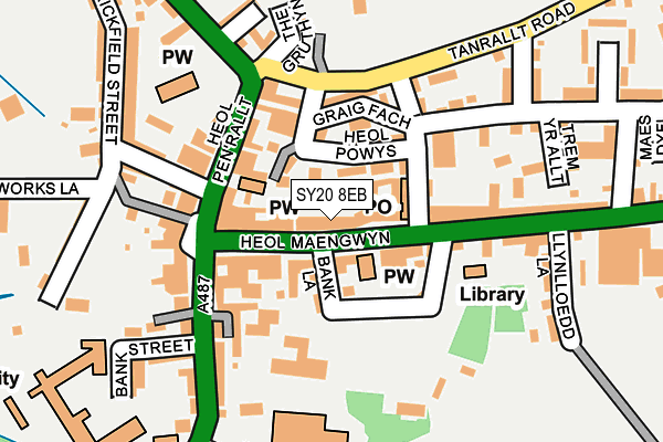 SY20 8EB map - OS OpenMap – Local (Ordnance Survey)