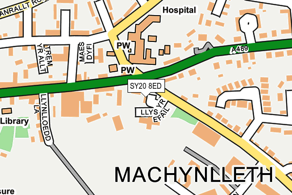 SY20 8ED map - OS OpenMap – Local (Ordnance Survey)