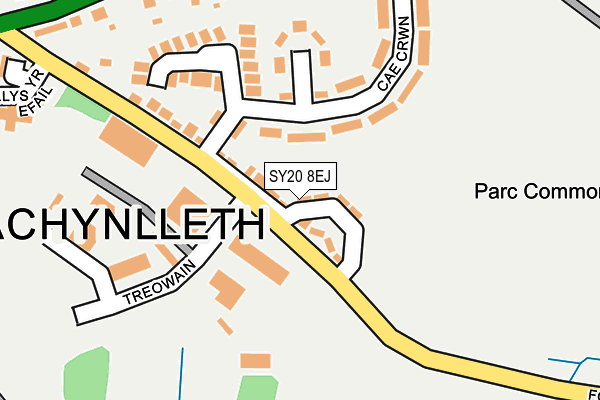 SY20 8EJ map - OS OpenMap – Local (Ordnance Survey)