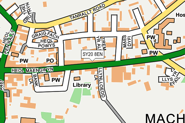 SY20 8EN map - OS OpenMap – Local (Ordnance Survey)