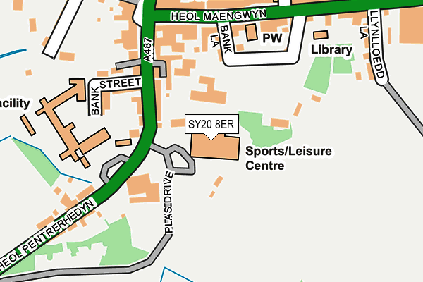 SY20 8ER map - OS OpenMap – Local (Ordnance Survey)