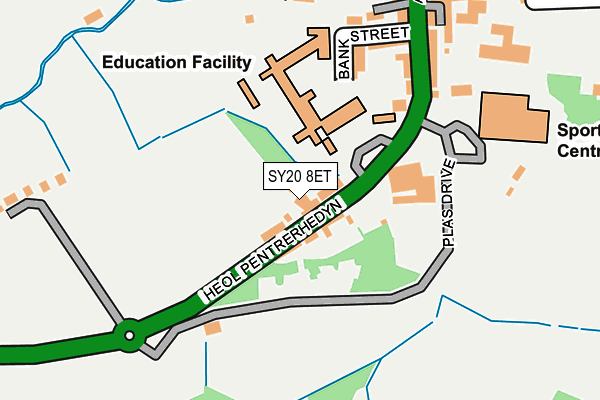 SY20 8ET map - OS OpenMap – Local (Ordnance Survey)