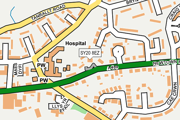 SY20 8EZ map - OS OpenMap – Local (Ordnance Survey)