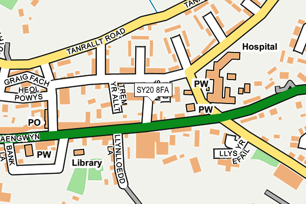 SY20 8FA map - OS OpenMap – Local (Ordnance Survey)