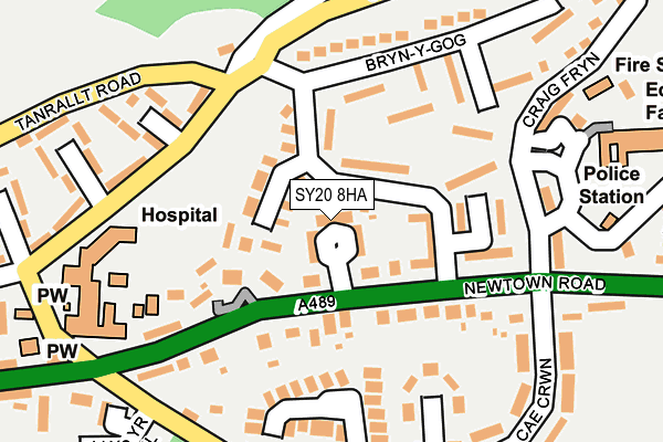 SY20 8HA map - OS OpenMap – Local (Ordnance Survey)