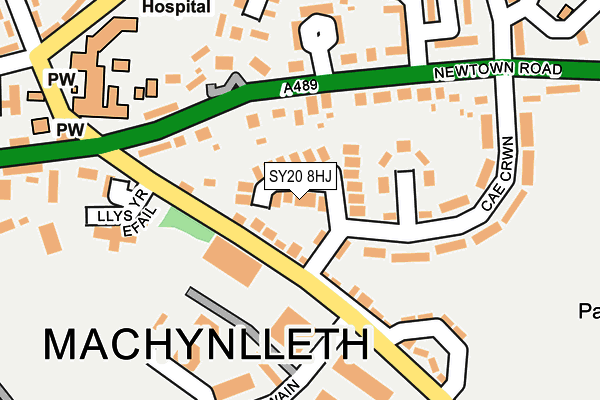 SY20 8HJ map - OS OpenMap – Local (Ordnance Survey)