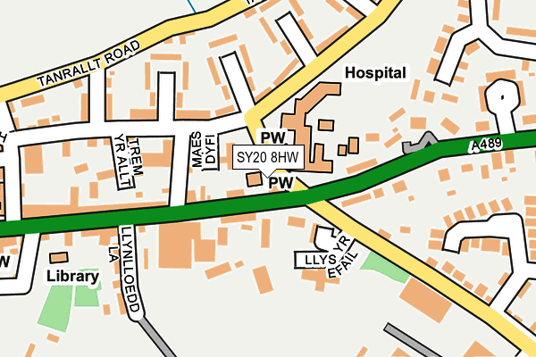 SY20 8HW map - OS OpenMap – Local (Ordnance Survey)