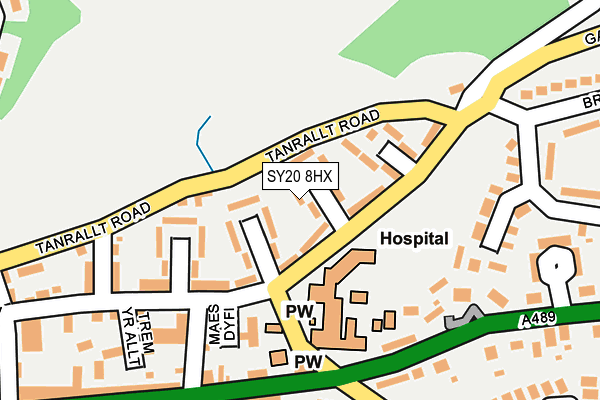 SY20 8HX map - OS OpenMap – Local (Ordnance Survey)