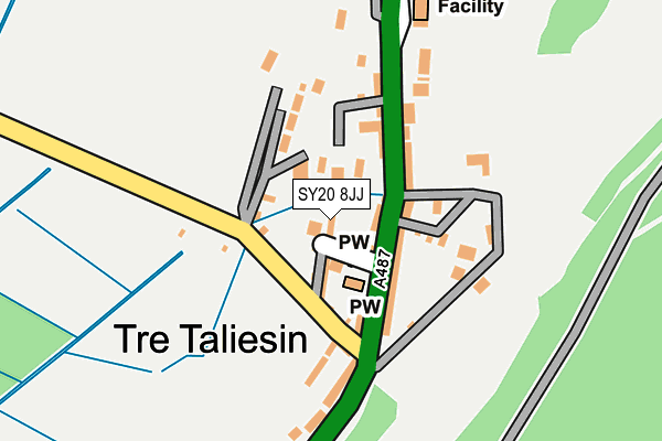SY20 8JJ map - OS OpenMap – Local (Ordnance Survey)