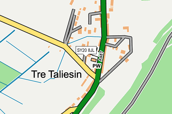 SY20 8JL map - OS OpenMap – Local (Ordnance Survey)