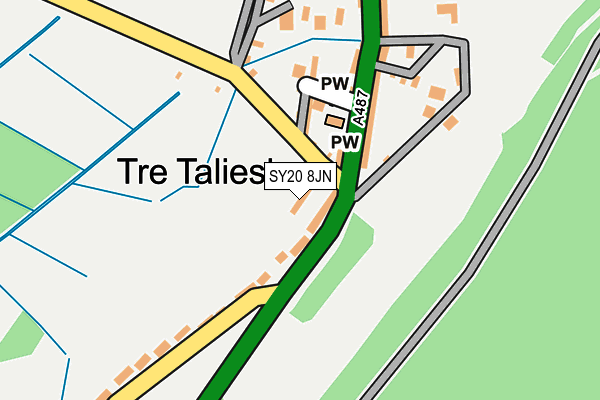 SY20 8JN map - OS OpenMap – Local (Ordnance Survey)