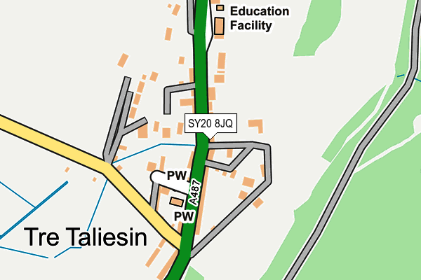 SY20 8JQ map - OS OpenMap – Local (Ordnance Survey)