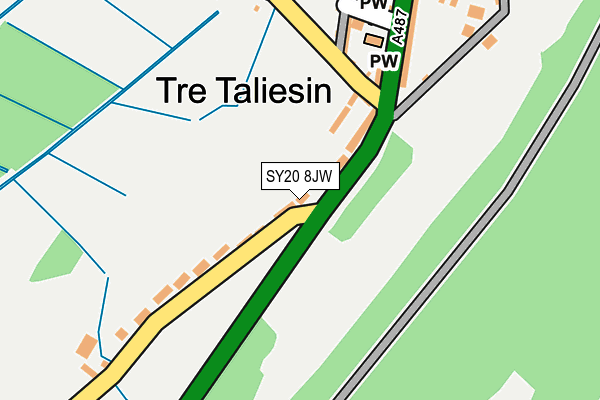 SY20 8JW map - OS OpenMap – Local (Ordnance Survey)