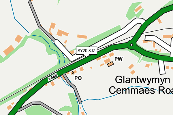 SY20 8JZ map - OS OpenMap – Local (Ordnance Survey)