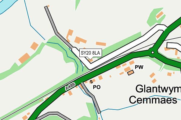 SY20 8LA map - OS OpenMap – Local (Ordnance Survey)