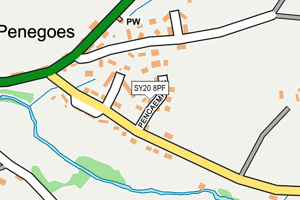 SY20 8PF map - OS OpenMap – Local (Ordnance Survey)