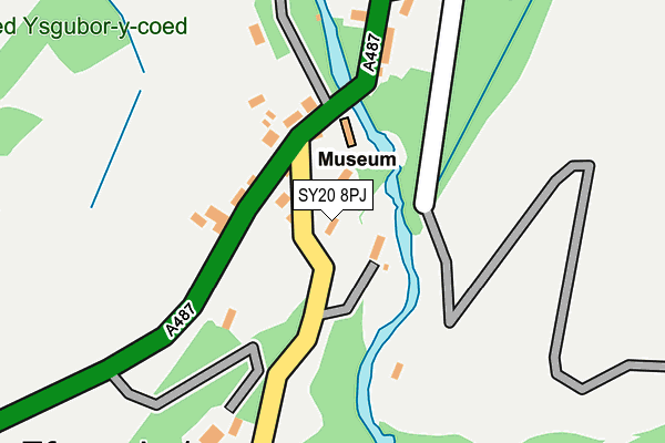 SY20 8PJ map - OS OpenMap – Local (Ordnance Survey)