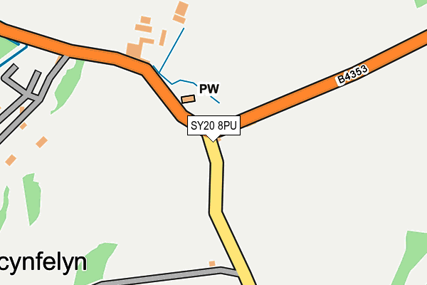 SY20 8PU map - OS OpenMap – Local (Ordnance Survey)