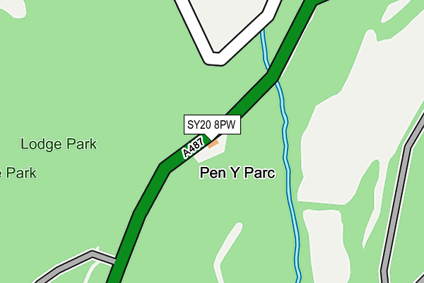 SY20 8PW map - OS OpenMap – Local (Ordnance Survey)