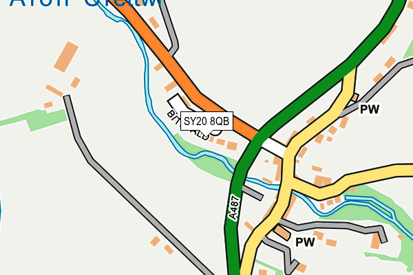 SY20 8QB map - OS OpenMap – Local (Ordnance Survey)