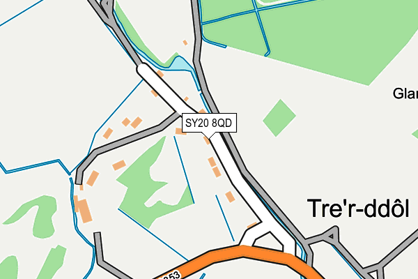 SY20 8QD map - OS OpenMap – Local (Ordnance Survey)