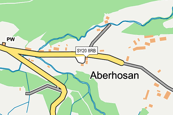 SY20 8RB map - OS OpenMap – Local (Ordnance Survey)