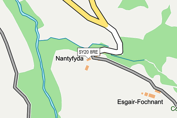 SY20 8RE map - OS OpenMap – Local (Ordnance Survey)