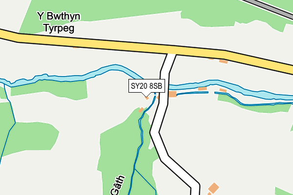 SY20 8SB map - OS OpenMap – Local (Ordnance Survey)