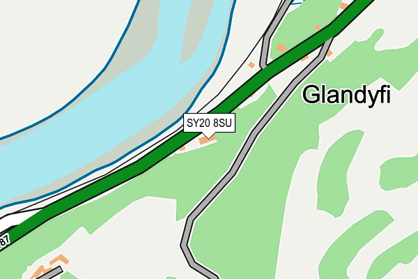 SY20 8SU map - OS OpenMap – Local (Ordnance Survey)
