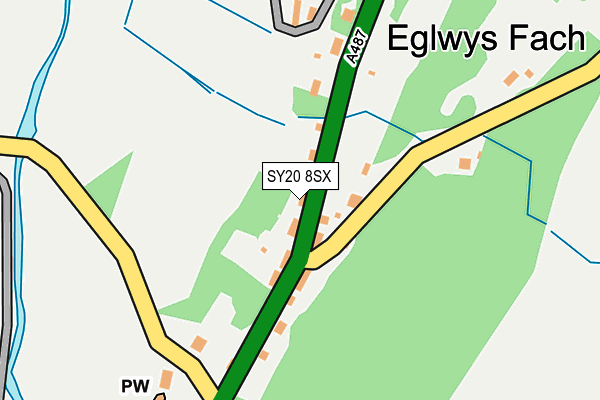 SY20 8SX map - OS OpenMap – Local (Ordnance Survey)