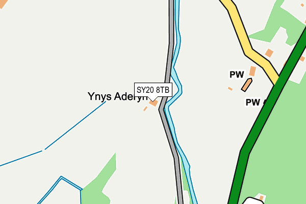 SY20 8TB map - OS OpenMap – Local (Ordnance Survey)