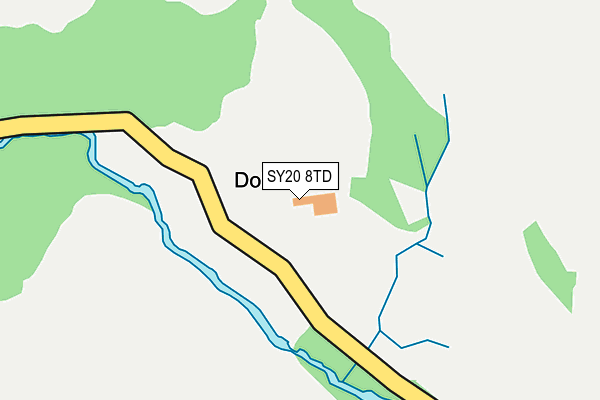 SY20 8TD map - OS OpenMap – Local (Ordnance Survey)