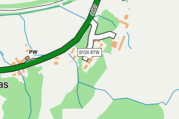 SY20 8TW map - OS OpenMap – Local (Ordnance Survey)