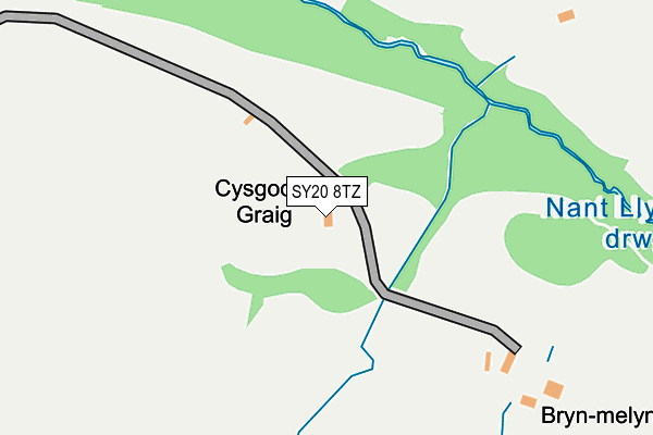 SY20 8TZ map - OS OpenMap – Local (Ordnance Survey)