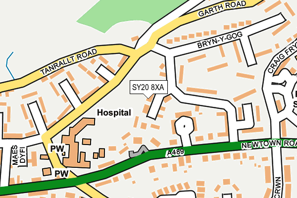 SY20 8XA map - OS OpenMap – Local (Ordnance Survey)