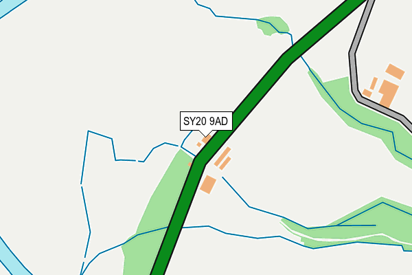 SY20 9AD map - OS OpenMap – Local (Ordnance Survey)