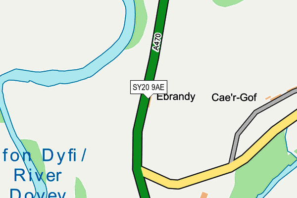 SY20 9AE map - OS OpenMap – Local (Ordnance Survey)