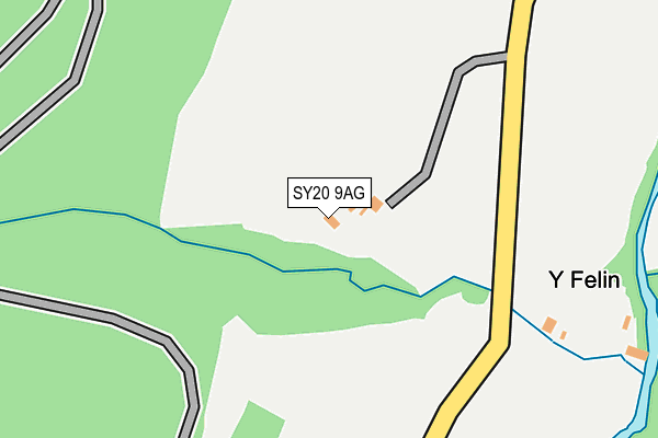 SY20 9AG map - OS OpenMap – Local (Ordnance Survey)