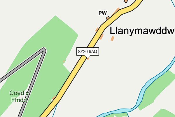 SY20 9AQ map - OS OpenMap – Local (Ordnance Survey)