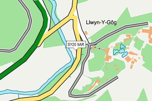 SY20 9AR map - OS OpenMap – Local (Ordnance Survey)