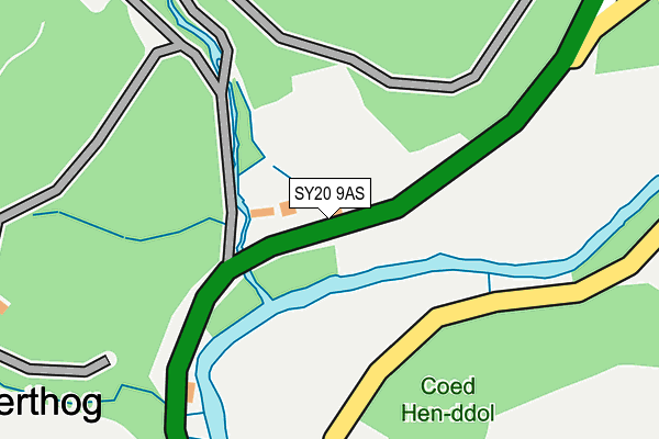 SY20 9AS map - OS OpenMap – Local (Ordnance Survey)