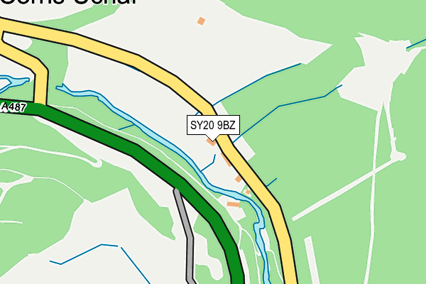 SY20 9BZ map - OS OpenMap – Local (Ordnance Survey)